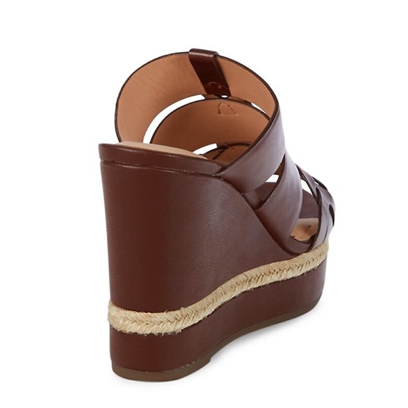 Geox Yulimar Leather Wedge Platform Sandals - Picture 3 of 16
